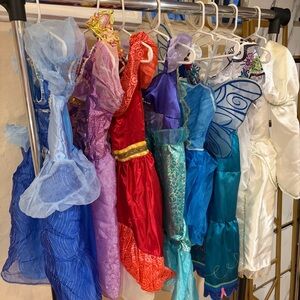 Lot of 8 Disney Princess Dresses Size 4-6X